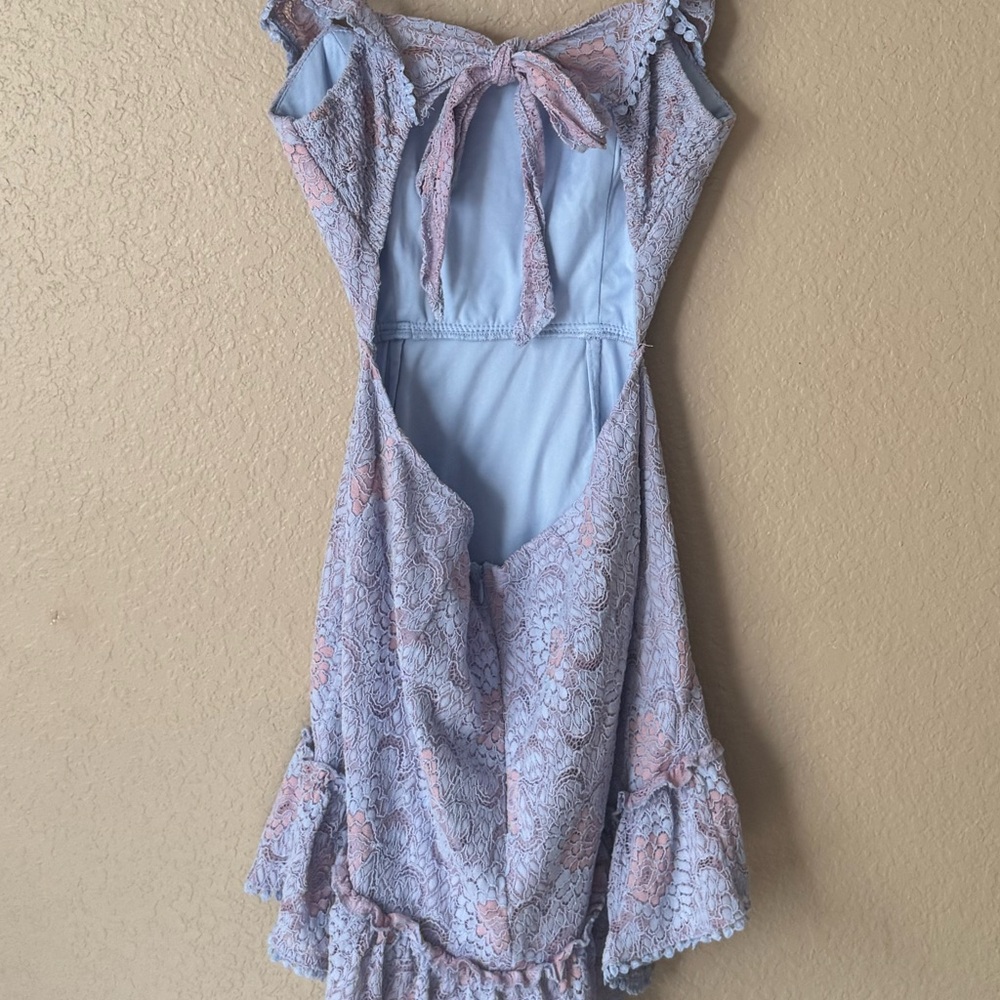 Floral Ruffle Mini Dress - Picture 3 of 6